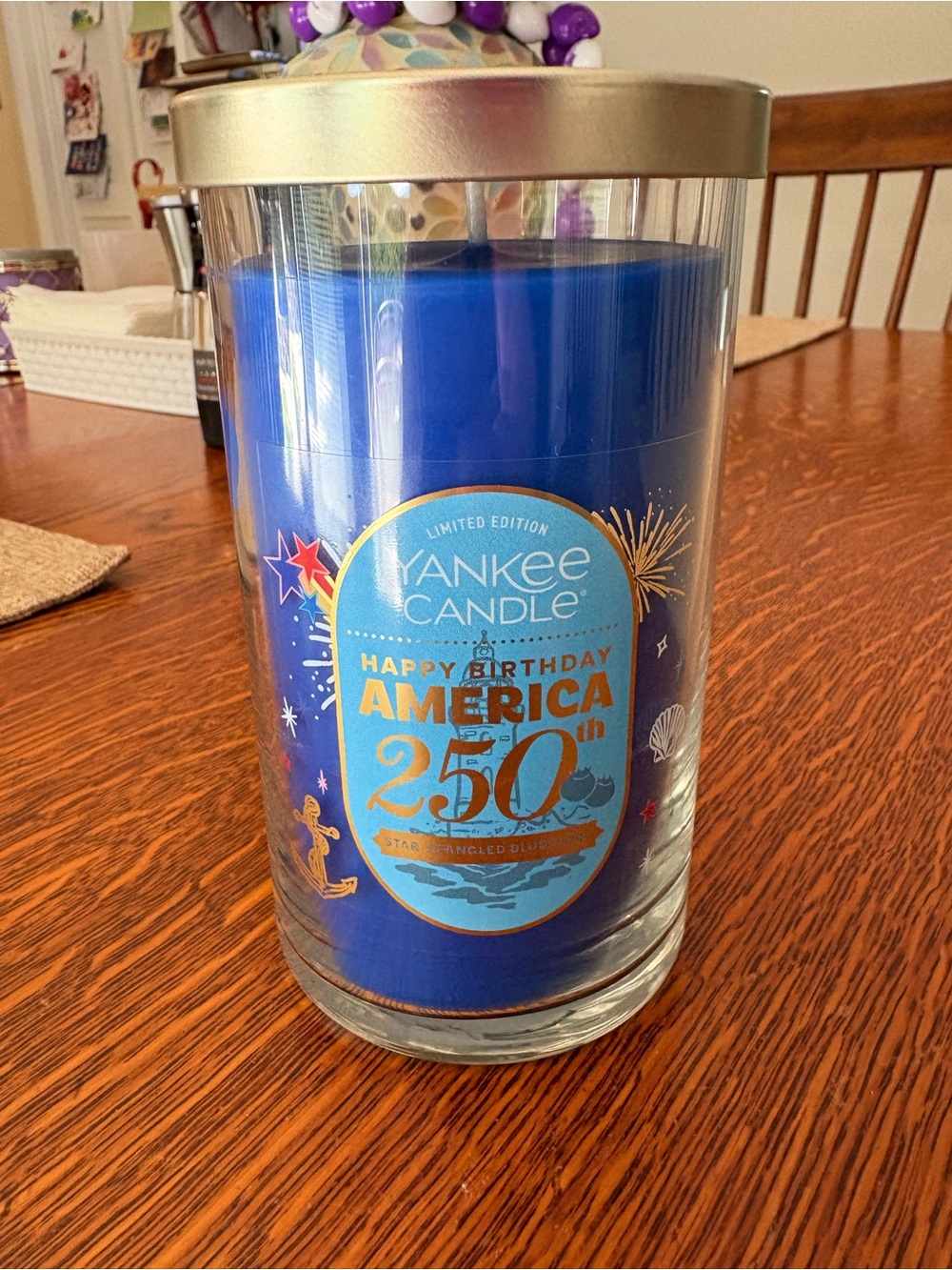 Yankee Candle Single Wick Star Spangled Blueberry Candle